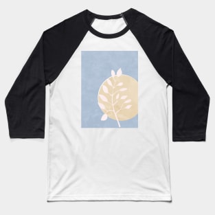 Simple Minimal Boho - Botanical Leaves 3 Baseball T-Shirt